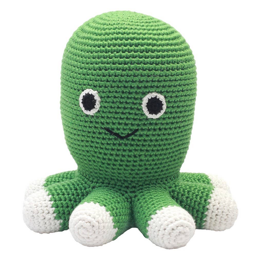 Peluche en Crochet - Pieuvre verte