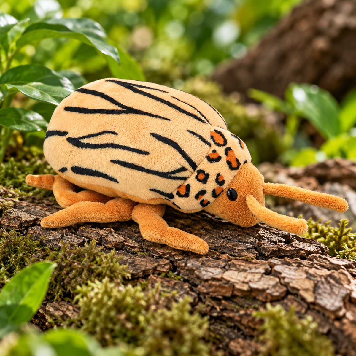 Coccinelle en peluche réaliste All About Nature