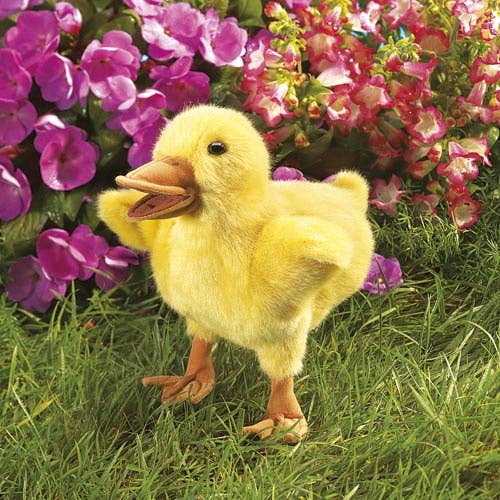 Marionnette à main Canard Jaune Folkmanis réaliste