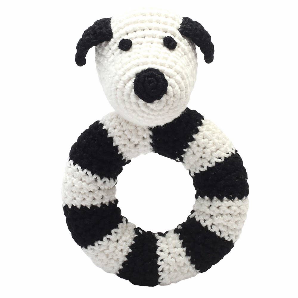 Hochet Anneau - Chien Blanc