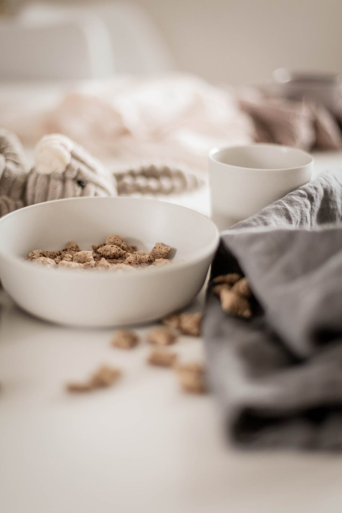 Placa, taza, taza y cubiertas de bambú de Lille Vilde