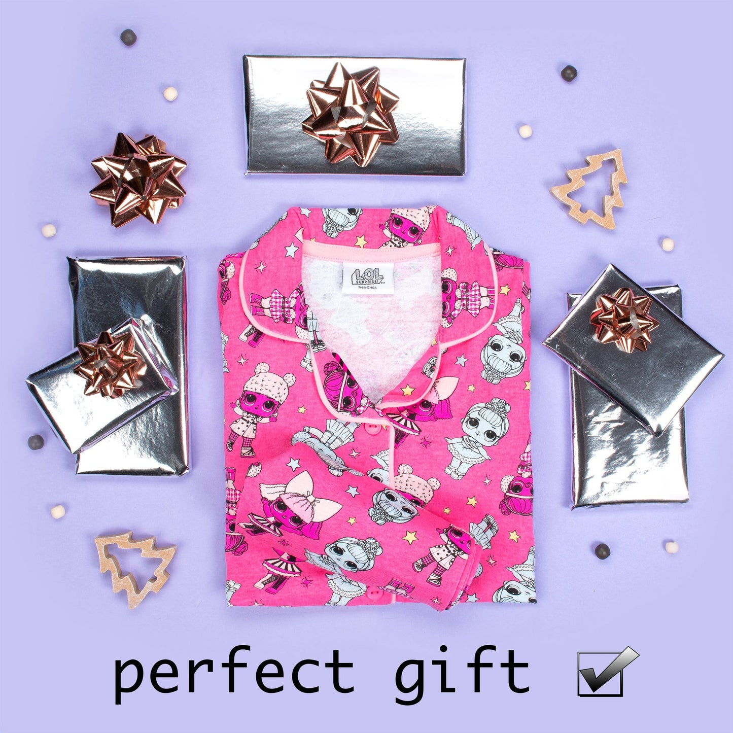 LOL rose Pyjamas with Buttons