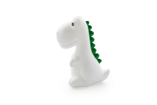 Luz de la noche de dinosaurios blancos