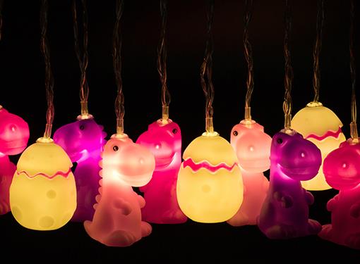 Guirlande Lumineuse Dinosaure Rose – vue produit 2