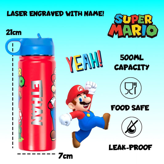 Gourde en acier inoxydable – Bottle – Mario Brothers