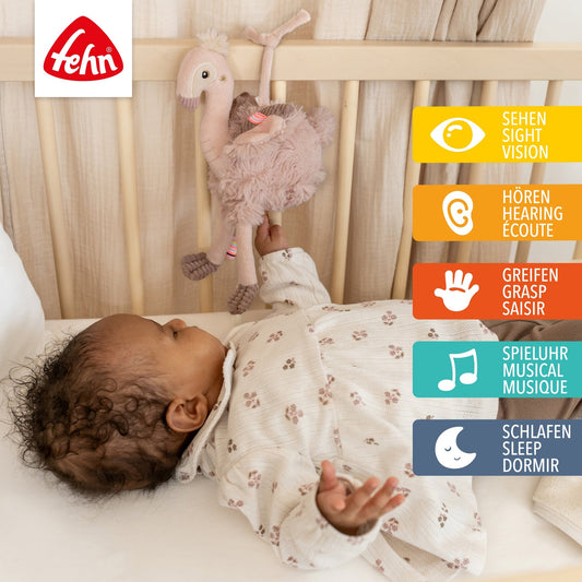 Mini-peluche musicale flamant rose – 24 cm