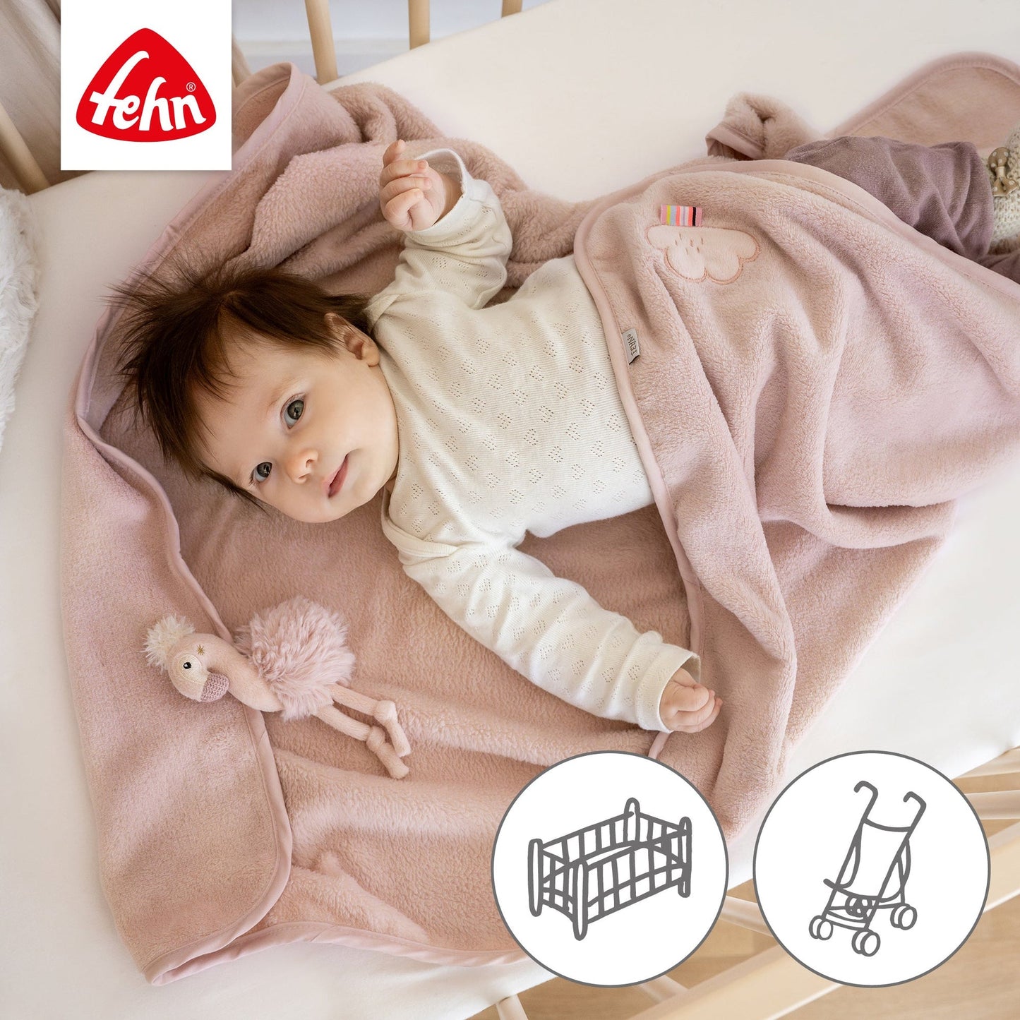 Kuscheldecke Flamingo