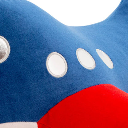 Coussin peluche avion 40 cm