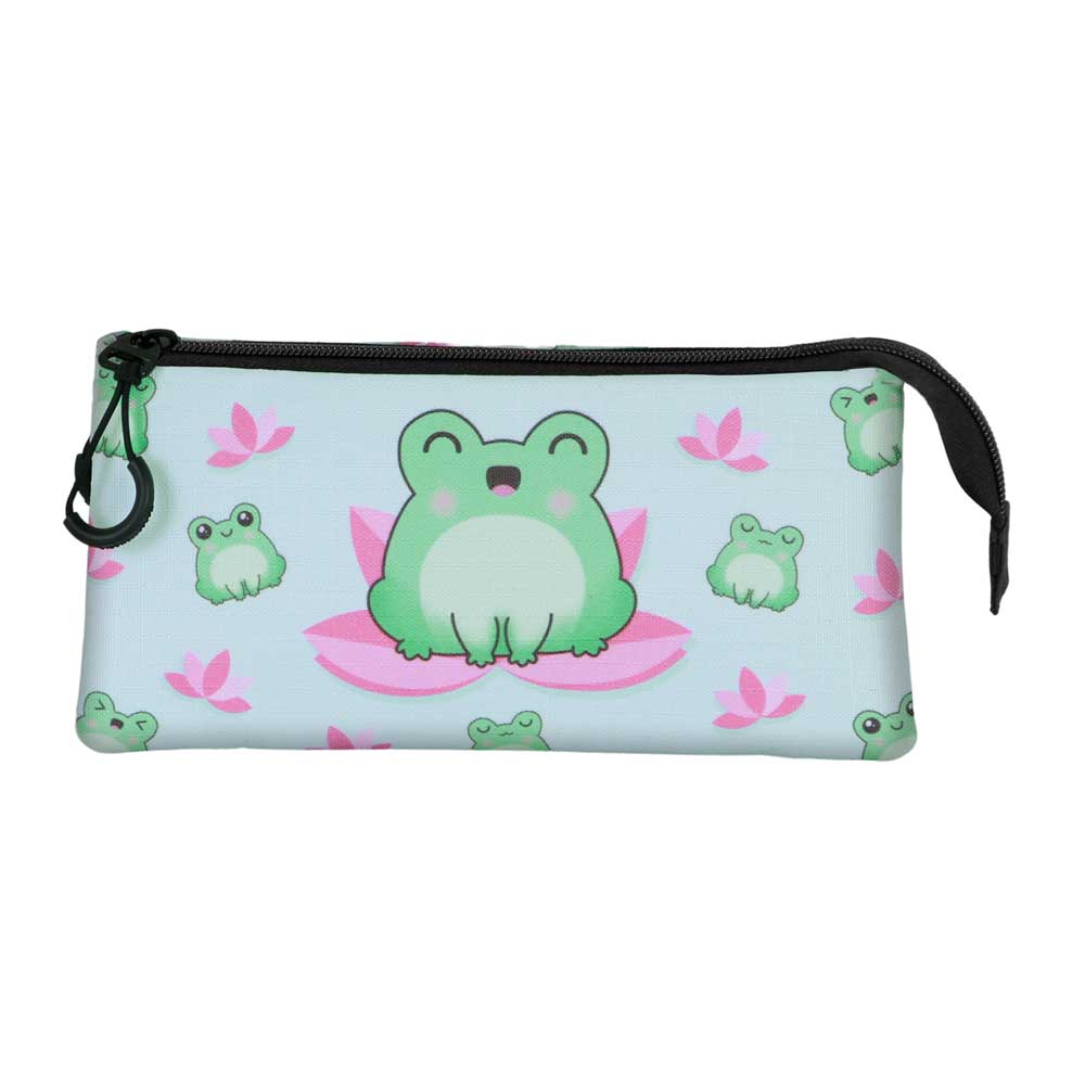 Trousse Triple Oh My Pop! « Froggy » – Turquoise