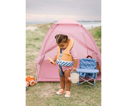 Gilet flottant d'apprentissage Rayures bleues 1-2 ans
