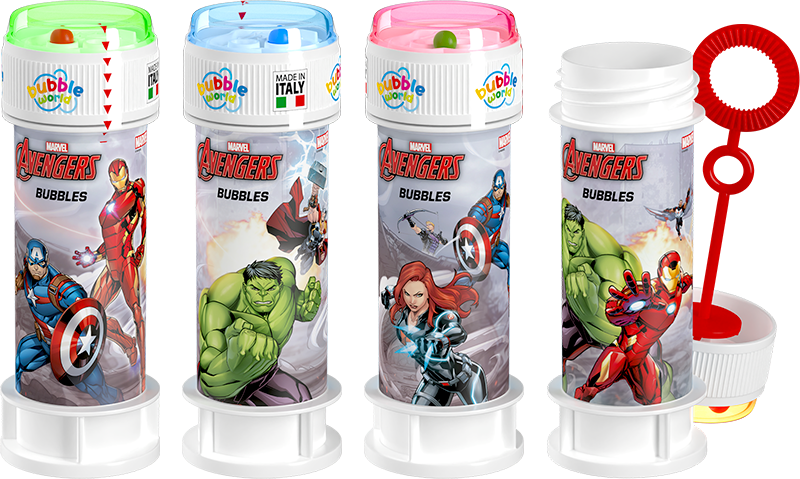 Coffret bulles de savon Avengers Marvel – Présentoir 36 flacons 60 ml