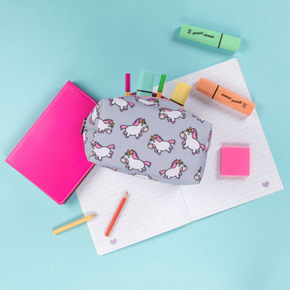 Trousse scolaire ou de maquillage Chubby licorne
