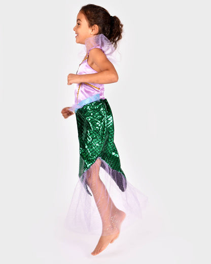 Robe de sirène 110-116 cm pour enfants de 4 à 6 ans