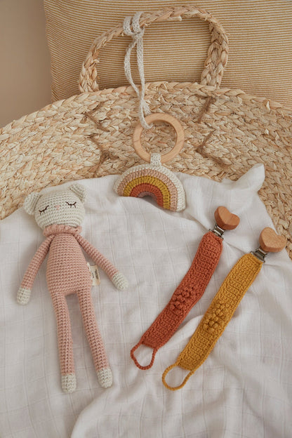 Attache-sucette en Crochet
