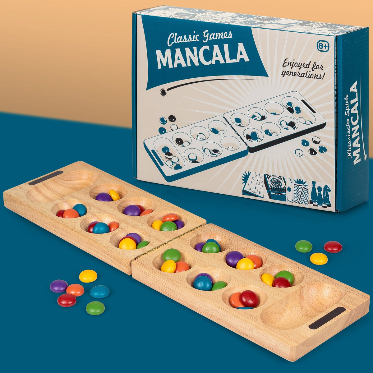 Jeu de Mancala en Bois