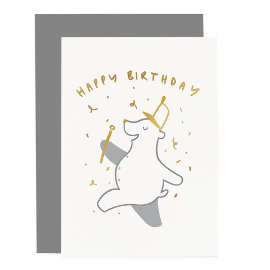 Carte de Vœux Ours "Happy Birthday"