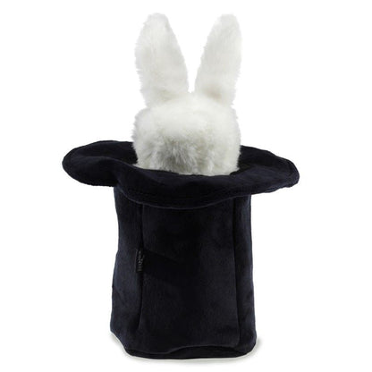 Marionnette à main lapin Blanc dans chapeau