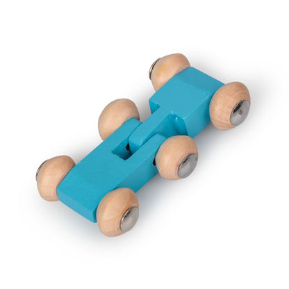 Piste Clic-Clac avec Voitures en Bois