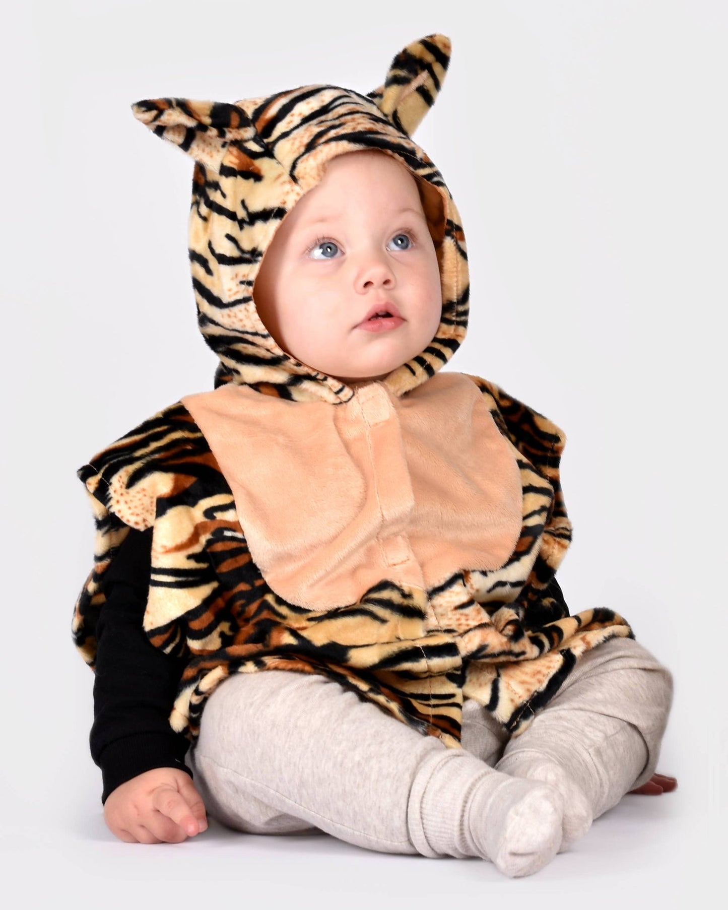 Mini cape tigre pour enfants 1 à 4 ans, tailles 86-110