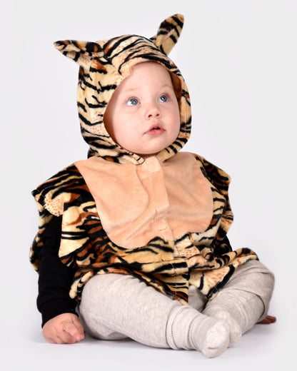 Mini cape tigre pour enfants 1 à 4 ans, tailles 86-110