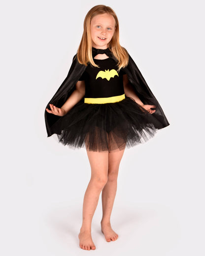 Robe Tutu Batgirl avec cape 110-116 cl 4-6 ans