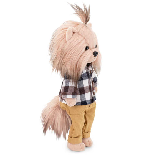 Poupée Lucky Andy Chien : garçon élégant - 38 cm