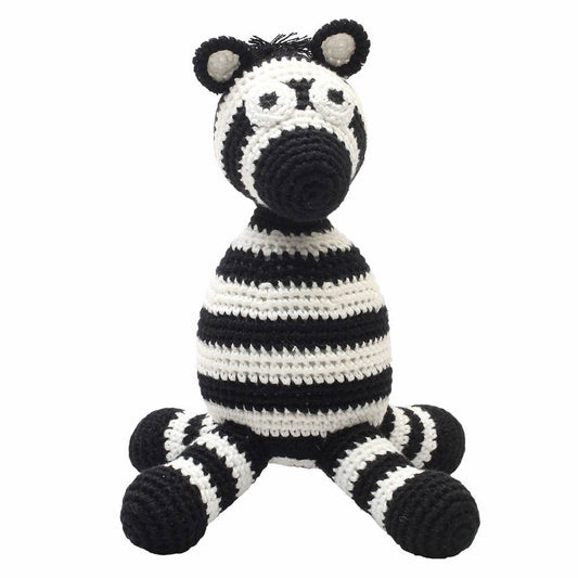 Peluche en Crochet - Zèbre noir