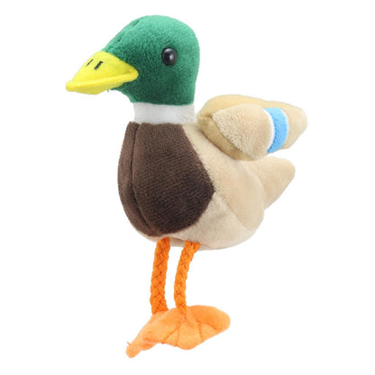 Peluche Canard colvert – Marionnette à doigts