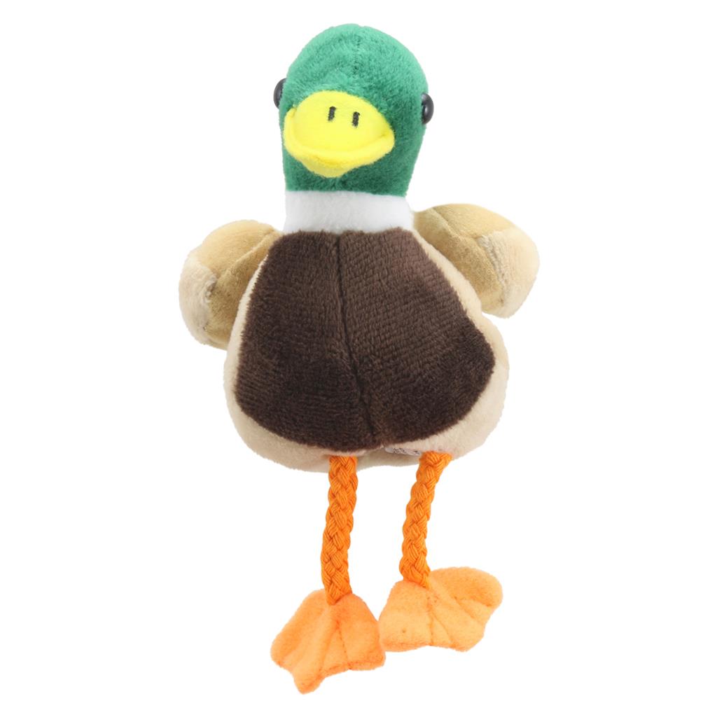 Peluche Canard colvert – Marionnette à doigts