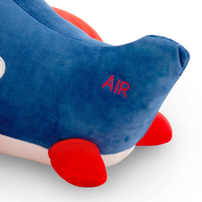 Coussin peluche avion 40 cm