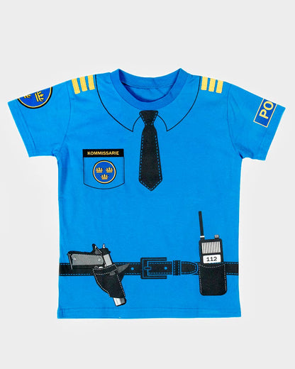 T-shirt Police en coton biologique 98-104 cl 2-4 ans
