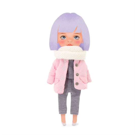 Ensemble de vêtements : veste rose-28 cm