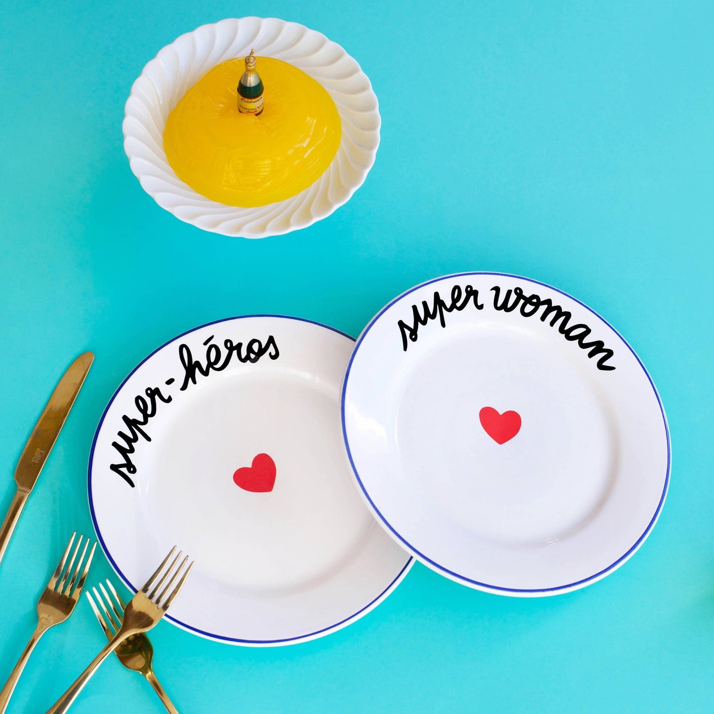 Assiette La Famille S’éclate - Super-Héros