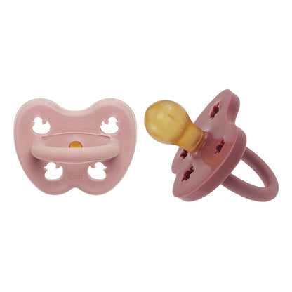 Lot de 2 sucettes rondes – 3 à 36 mois – HEVEA