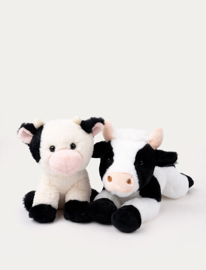 Duo de Peluches Vaches – Maman et Bébé