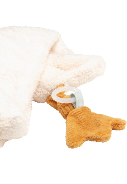 Doudou Canard Edda M avec attache-sucette – vue 5