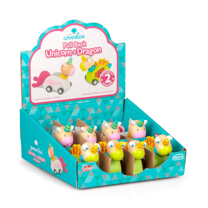 Licorne et Dragon en Bois à Friction – Modèle Assorti