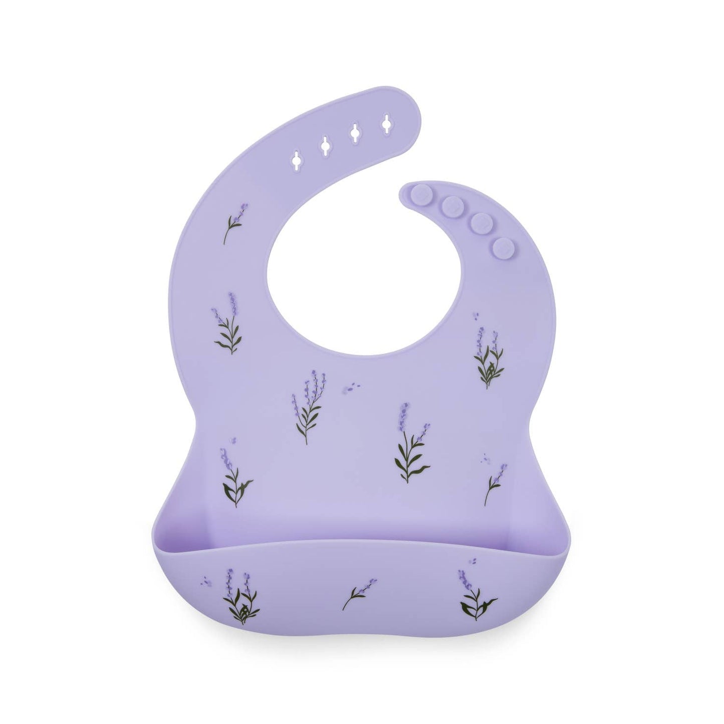Bavoir en silicone Shayan lavandes - lilas