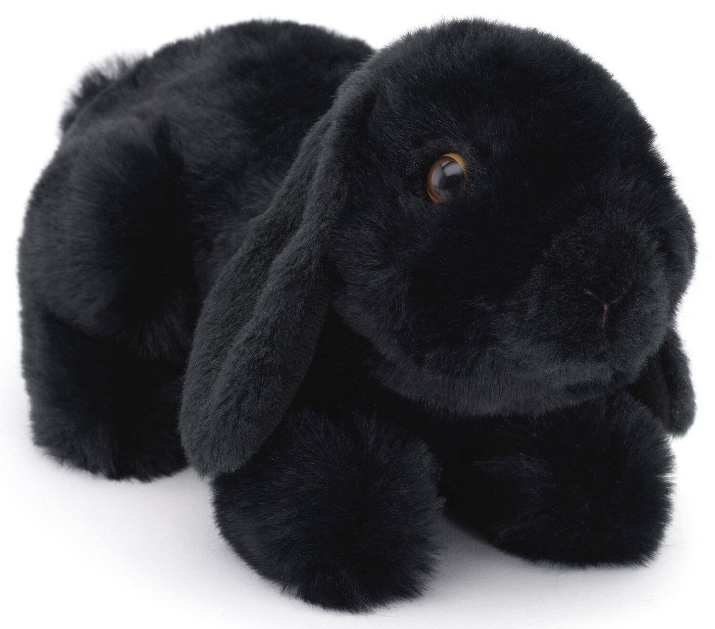 Peluche Lapin Bélier, couché (noir)