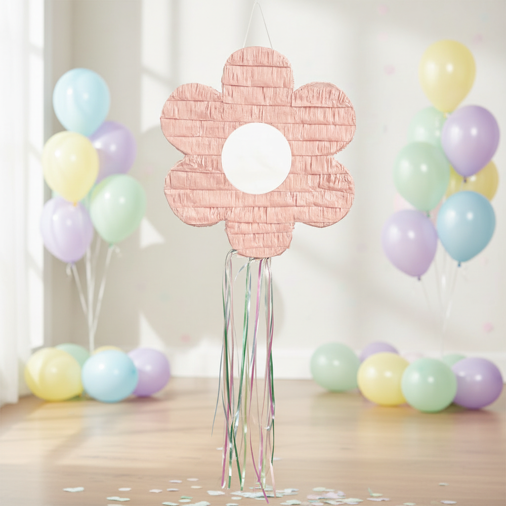 Piñata fleur rose