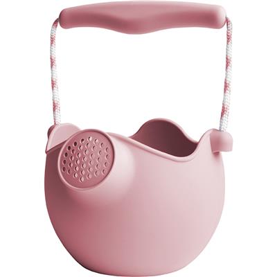 Scrunch: ARROSOIR vieux rose diam.12x10cm, avec anses en corde, repliable, 100% silicone, recyclable, 12m+