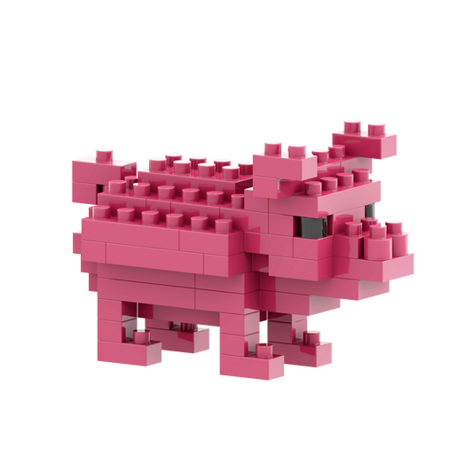 Carte postale BRIXIES cochon porte-bonheur