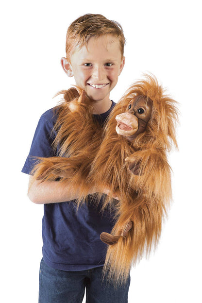 Marionnette à main Bébé orang-outan 3106/ Bébé orang-outan Folkmanis réaliste