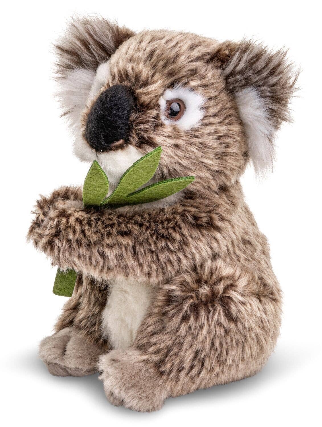 Peluche Koala avec feuille d'Eucalyptus