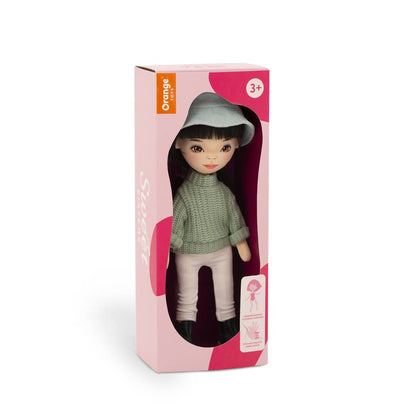Poupée Lilu avec pull vert 32 cm