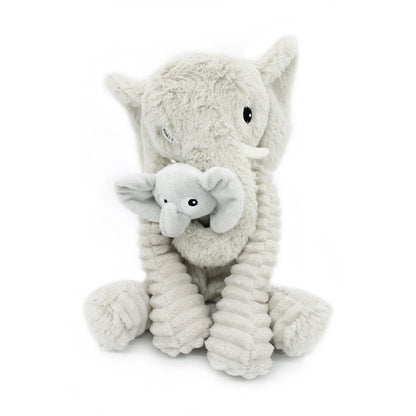 Peluche éléphant Dimoitou maman et son bébé gris clair – Les Ptipotos – vue 6