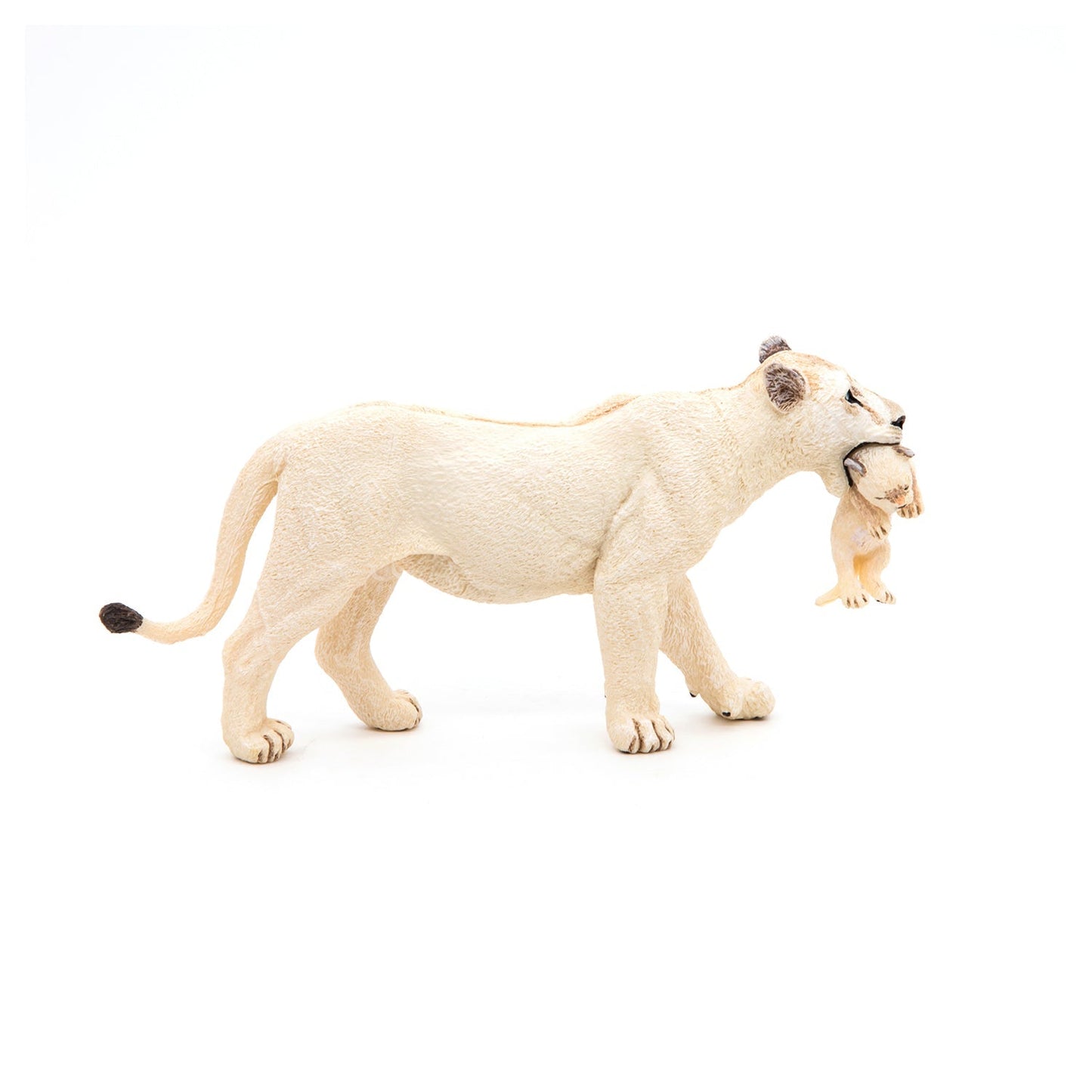 Figurine Lionne blanche avec lionceau