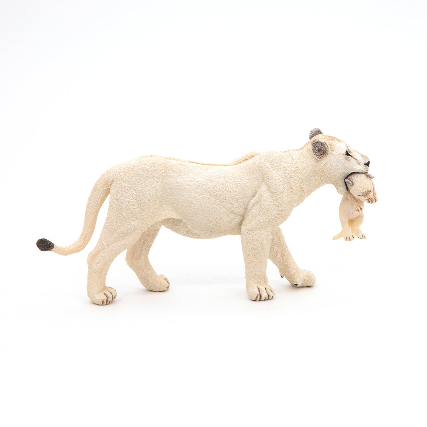 Figurine Lionne blanche avec lionceau