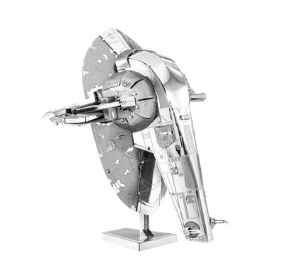 MetalEarth: STAR WARS SLAVE I 8.26x5.08x7.62cm, maquette 3D en métal avec 2 feuilles, sur carte 12x17cm, 14+