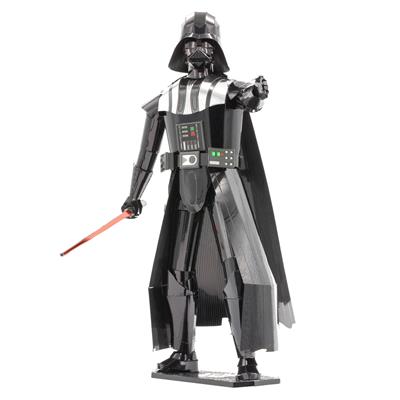 MetalEarth: ICONX - STAR WARS/DARTH VADER 7,87x12,7x18cm, maquette 3D en métal avec 2.75 feuilles multicolorées, en boîte 13,5x22x2cm, 14+